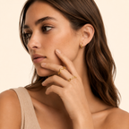 Gold Double Wave Ring