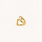 Gold Bypass Ring