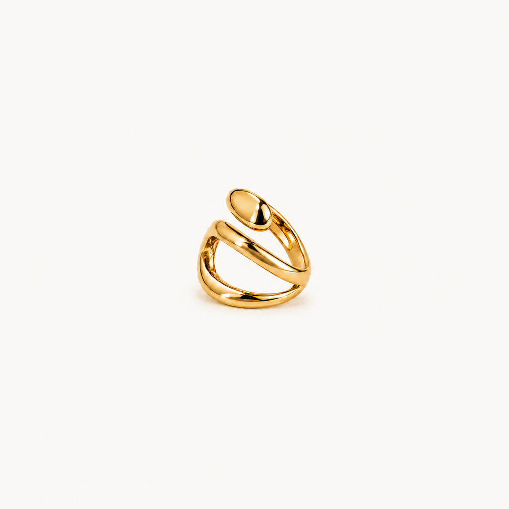 Gold Bypass Ring