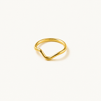 Gold Wave Stacking Ring