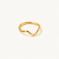 Gold Wave Stacking Ring