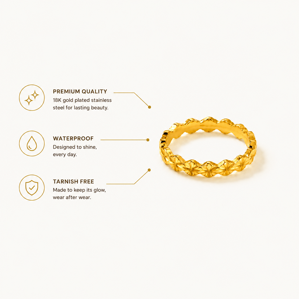 Gold Stardust Ring